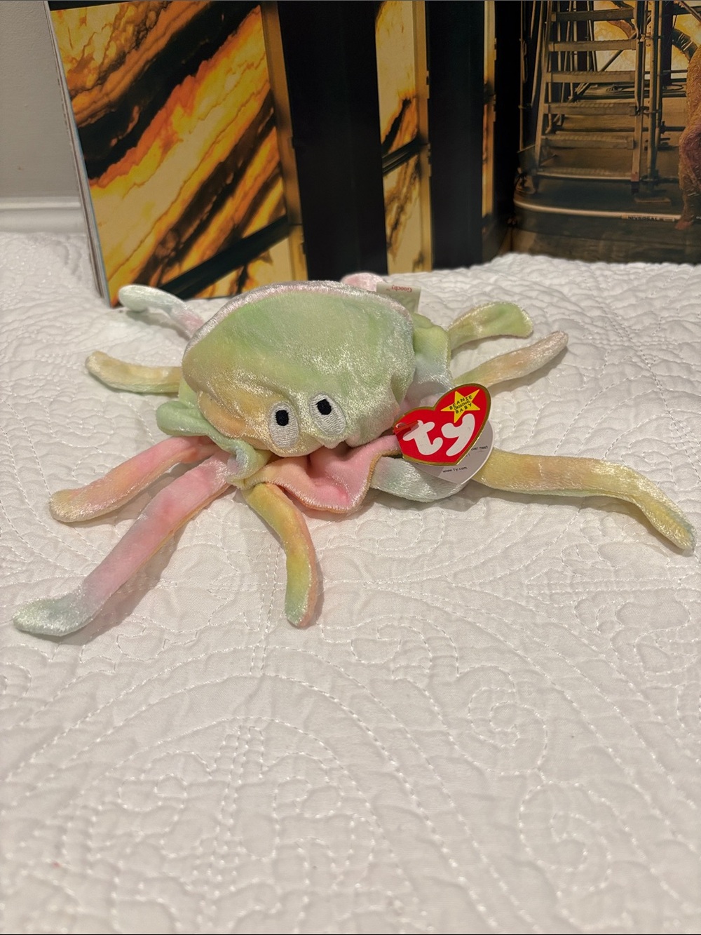 This is Goochy the Jellyfish, a retired plush toy.